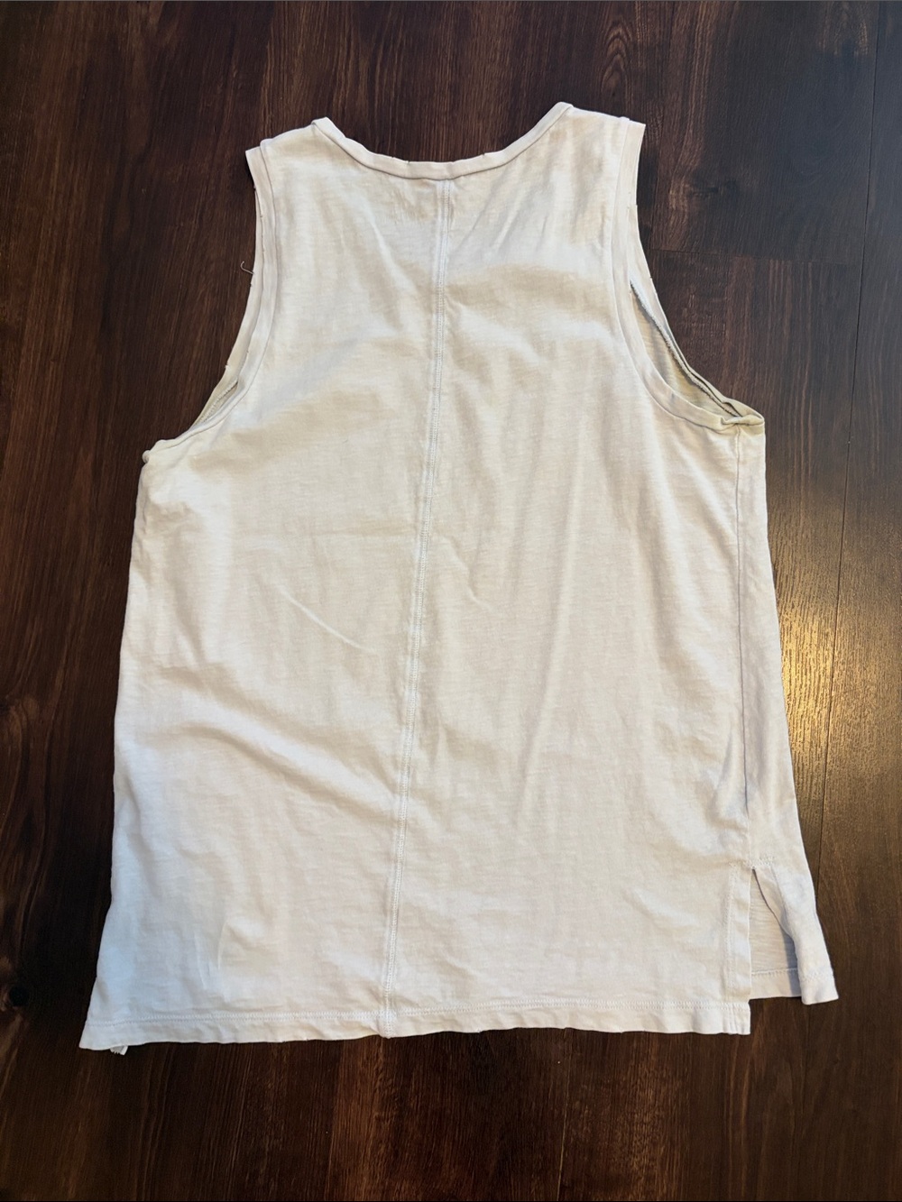 aerie Dusty Blue Tank Top with Blue Wave Graphic - Picture 3 of 4